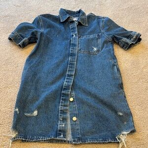 Etica Blue Denim Mini Dress